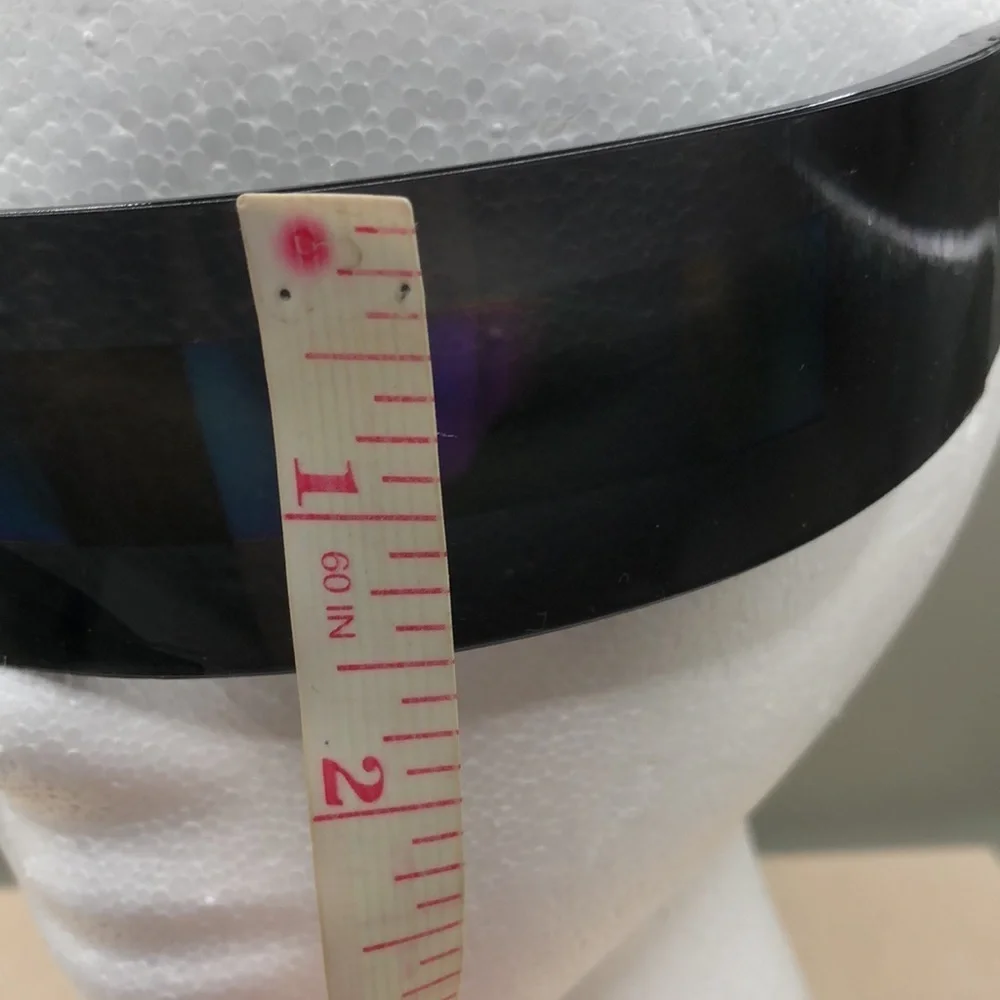 Futuristic cyberpunk shield bar sunglasses-unisex, bundle 2.